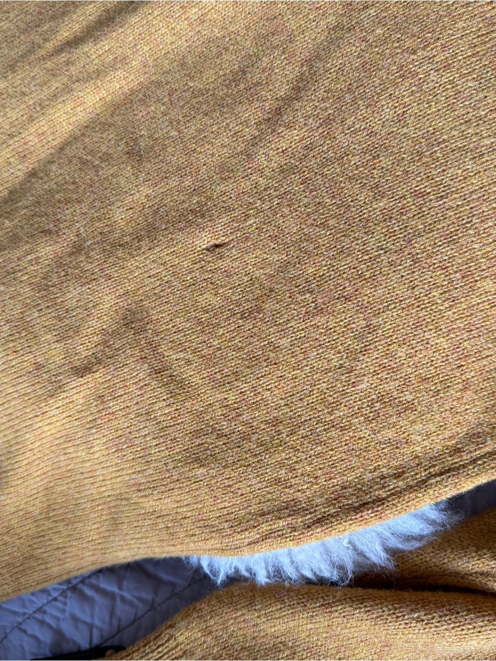 Pendleton Mustard Shetland Wool Cardigan Sweater - Picture 10 of 11